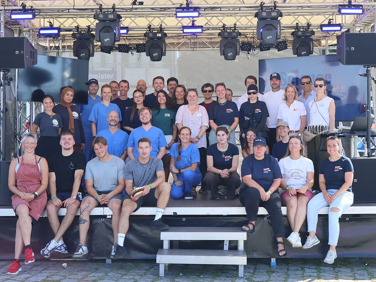 Das Team der Science@Sail auf der Bühne